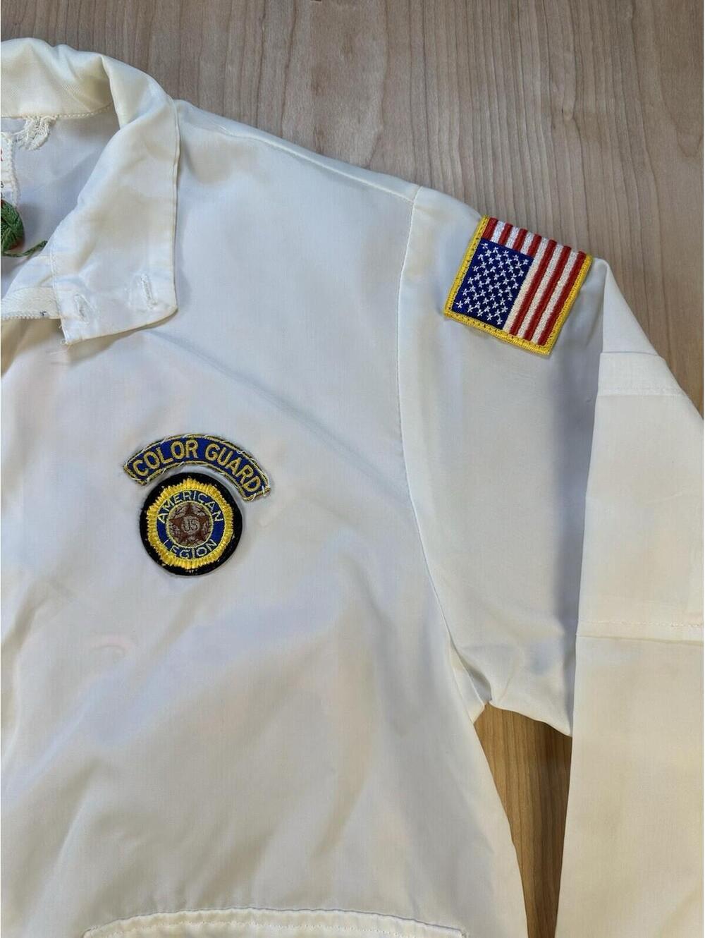 vintage 60's TOPPMASTER racing stripe JACKET patches LETTERING color guard WOW!! - Picture 9 of 16